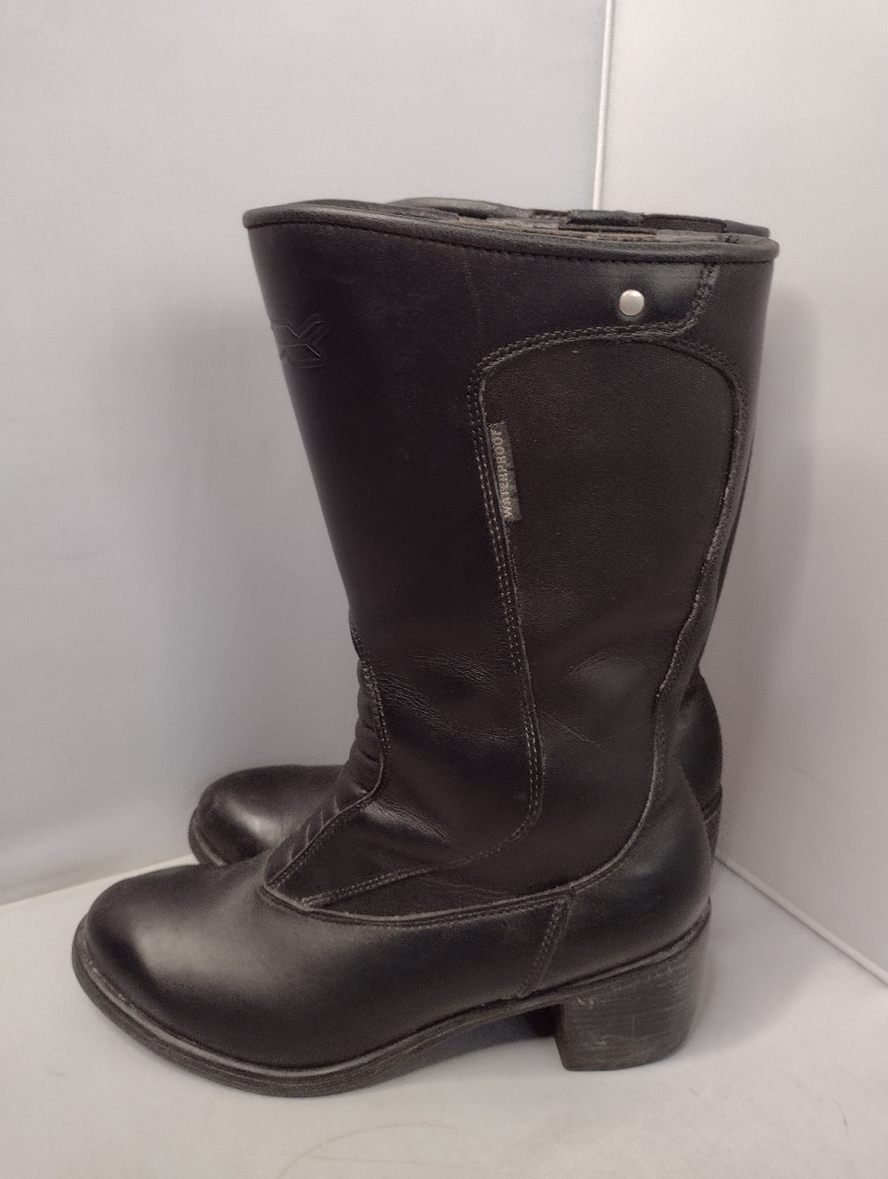 TCX Lady Waterproof Motorcycle Boots Womens 40 Black Riding Heels M